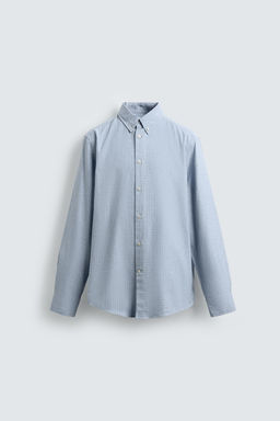 REGULAR FIT CHECK SHIRT - Zara фото 7