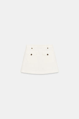 FALDA PANTAL?N TEJIDO R?STICO / Crudo - Zara фото 9