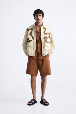 JACKET WITH RAISED PATCHES - Zara фото 3