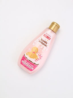 Подарочный набор новогодний: гель для душа и мочалка для тела, аромат ванильный милкшейк, URAL LAB