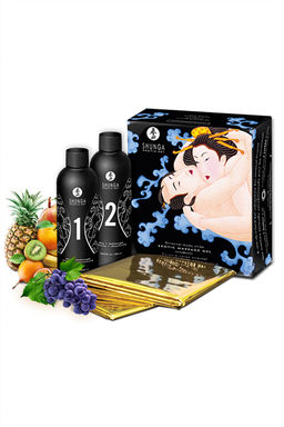 Массажный гель Shunga Экзотические фрукты серии Контактный восточный массаж 2х225 мл.