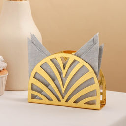 Салфетница Mercy, 13×9×3 см, золотистая