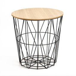 Столик журнальный «Клик Мебель. Корзинка», 400×405 мм, цвет чёрный