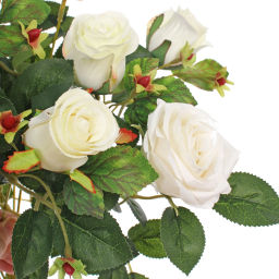 Искусственные цветы "Розовая фантазия" 48см 13 цветков белые