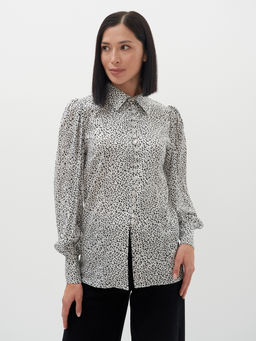 Блузка с принтом - Tantino фото 9