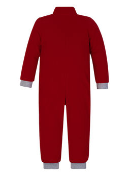 Комбинезон детский флисовый красный 279г(ш) (80, 52)