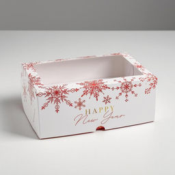 Цена за 5 шт. Коробка для капкейков Let it snow, Новый год, 17×25×10 см