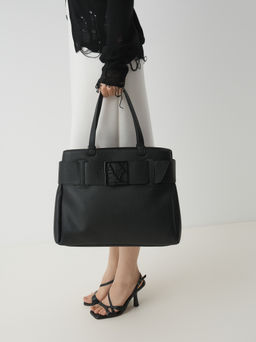 Женский тоут ARMANI EXCHANGE SUSY SOFT Артикул 4212365, черный  фото 2