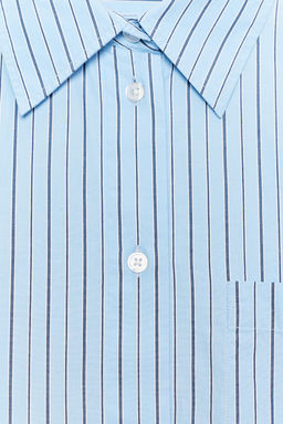 OVERSIZE STRIPED POPLIN SHIRT - Zara фото 22