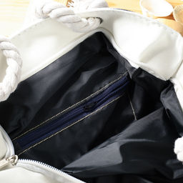 Сумка пляжная на молнии 34x32x9 см / JN002/3 /уп 1/50/черная - Галеонтрейд фото 4