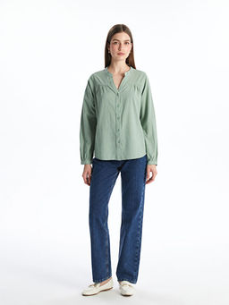 Ka??k Yaka Oversize Bluz