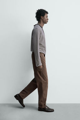 JEANS STRAIGHT FIT LAVADO / Marr?n / Topo - Zara фото 6