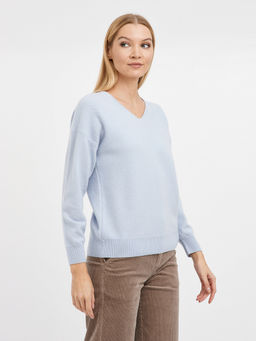 пуловер женский голубой из шерсти - Glenfield фото 5