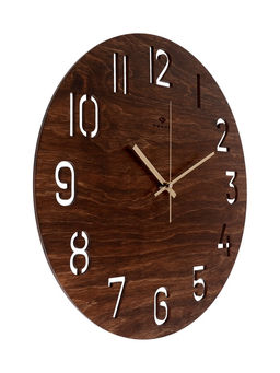 Часы настенные, интерьерные, бесшумные, d-40 см, дерево, открытые
