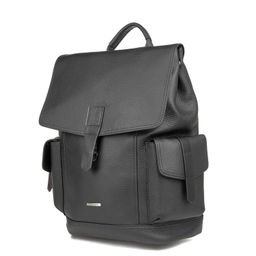 5095 black, Мужской кожаный рюкзак, Barcelo Biagi