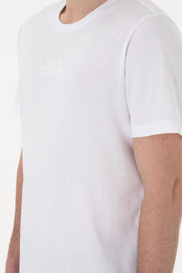 Erkek Regular Fit Bisiklet Yaka Beyaz Ti__rt Sepette S_rpriz _ndirim - U.s. polo assn фото 7