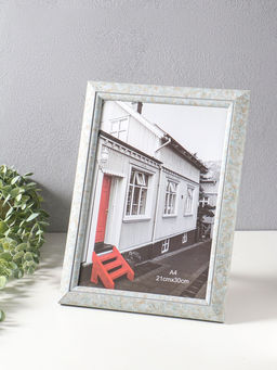 Фоторамка пластик формат А4 "Марокканская мозаика" оттенки голубого 35,7х27х2 см