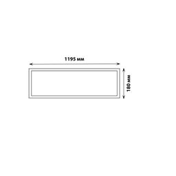 ULP-18120 36W/3950К IP40 SCHOOL WHITE Светильник светодиодный потолочный универсальный. Белый свет (3950K). 5250Лм. Корпус белый. В комплекте с и/п. ТМ Uniel