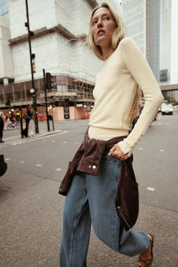 BASIC PLAIN KNIT SWEATER - Zara фото 3