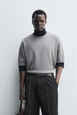 CONTRAST PATCH T-SHIRT - Zara фото 2