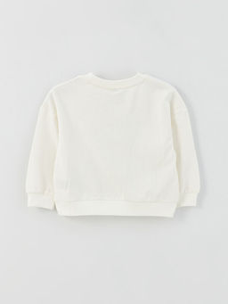 Bisiklet Yaka Bask?l? Uzun Kollu K?z ?ocuk Sweatshirt - Waikiki фото 2