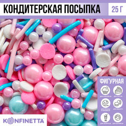 Цена за 2 шт. Кондитерская посыпка для куличей «Нежный перламутр №18», 25 гр