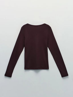 Лонгслив с застежкой на груди / Zarina  фото 8