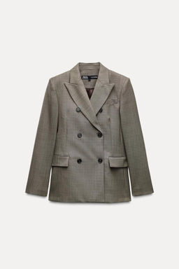ZW COLLECTION WOOL BLEND FITTED BLAZER - Zara фото 4