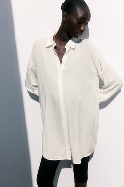 MAMA Camisa con cinturon de anudar Before & After - H&m фото 3