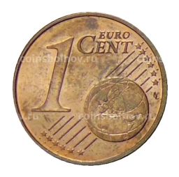 Монета 1 евроцент 2017 года Испания