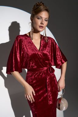 Платье Нимфа (Бордовый) - Эльза фото 20