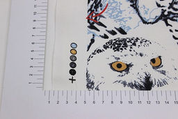 Саржа Полярные совы, ш.1.5м, хлопок-100%, 250гр/м.кв - Купава фото 2