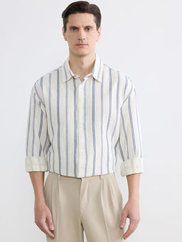 Regular Fit ?izgili Erkek G?mlek