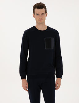 Lacivert Regular Fit Sweatshirt