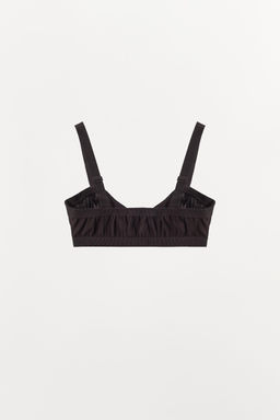 SILK BLEND BRALETTE WITH ELASTICATED HEMS - Zara фото 11