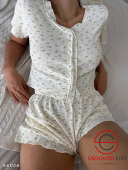 Пижама женская с принтом