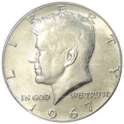 1/2 доллара (50 центов) 1967 года США