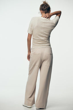 RUSTIC STRAIGHT-LEG TROUSERS - Zara фото 2