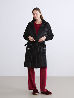 Kruvaze Yaka Pel?? Kad?n Sabahl?k