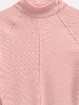 CONTE LBD 2380 Боди с центральным швом из фактурного полотна с вискозой pink clay - Conte elegant фото 2