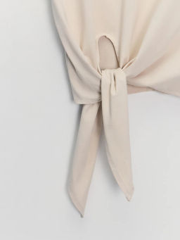 Футболка из хлопка с узлом ZR2605023409-62 / Zarina