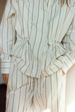 STRIPED PYJAMA SHIRT WITH POCKETS - Zara фото 2