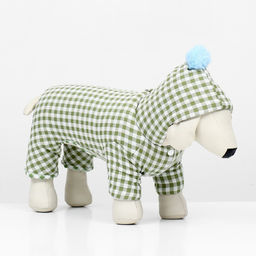 Комбинезон Пудра, размер M (ДС 29 см, ОШ 33 см, ОГ 45 см) бежевый/зелёный - Simaland фото 4