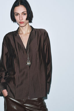 ZW COLLECTION FLOWING SHIRT - Zara фото 2
