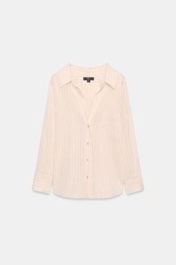 CAMISA RAYAS ZW COLLECTION / Rosa / Blanco - Zara фото 6