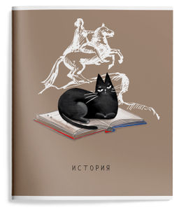 Цена за 5 шт. Тетрадь 48 л. А5 кл. скреп. Schoolformat ПУШИСТЫЕ БУДНИ История мел. карт., спл. УФ-лак