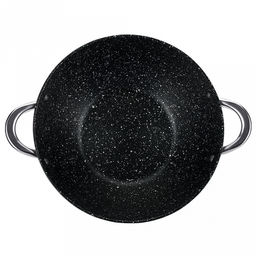 Казан чугунный "Linea FRITTO" 5,6л, д32см, h33,5см, антипригарное покрытие, крышка из закаленного стекла с пароотводом и арома-дозатором, "Regent" (Китай) Подходит для всех видов плит, включая индукционную.