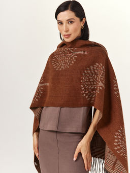 в составе ШЕРСТЬ  и КАШЕМИР Большой, мягкий, теплый  двусторонний палантин - Tantino фото 2