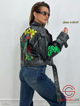 Женская осенняя косуха короткая - Bruno фото 3