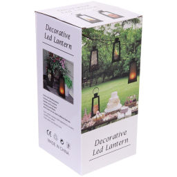 Сувенир с подсветкой "Пламя" 13*13*26 см (работает от 3*ААА), Черный